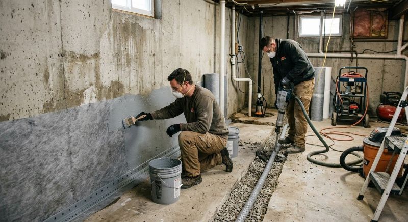 Basement Waterproofing in Fredericksburg, VA