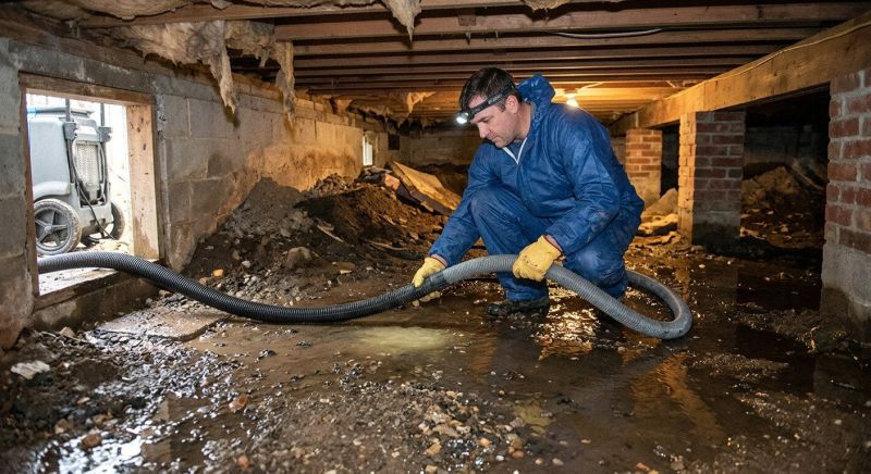 Crawlspace Water Cleanup in Chandler, AZ