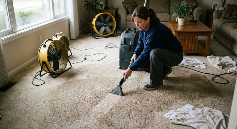 Wet Carpet Drying in Scottsdale, AZ