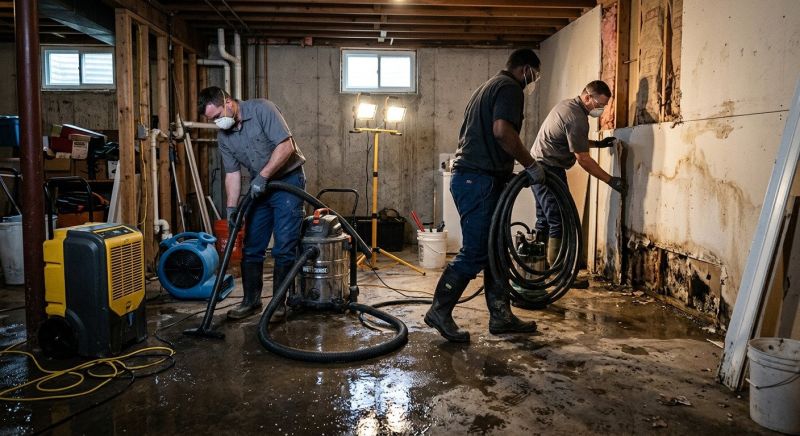Basement Water Cleanup in Mesa, AZ