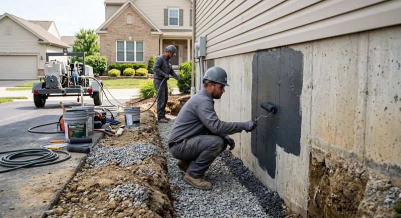 Concrete Foundation Sealing in Fredericksburg, VA
