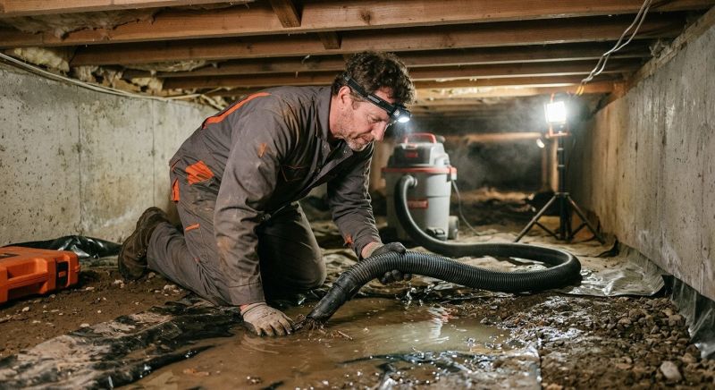 Crawlspace Water Removal in Mesa, AZ