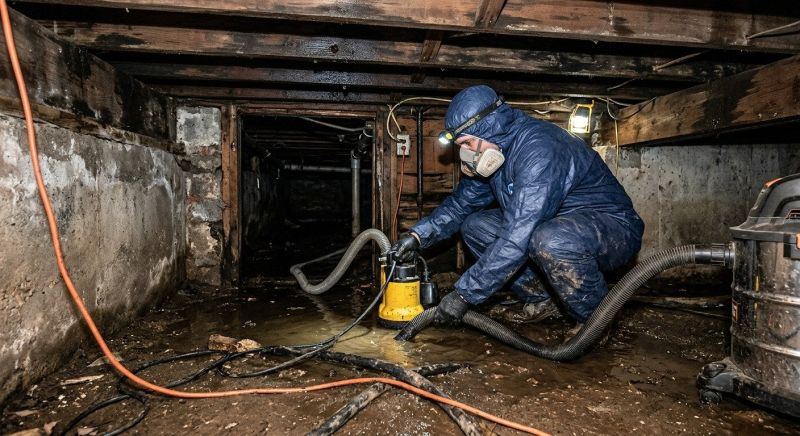 Crawlspace Water Restoration in Chandler, AZ