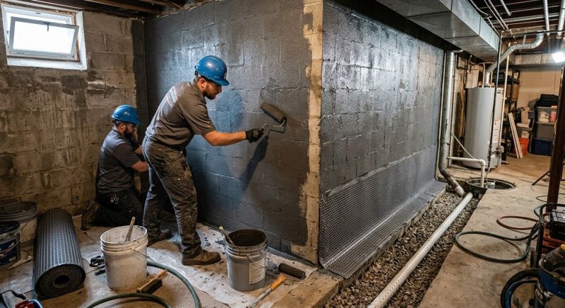 Wall Waterproofing in Fredericksburg, VA