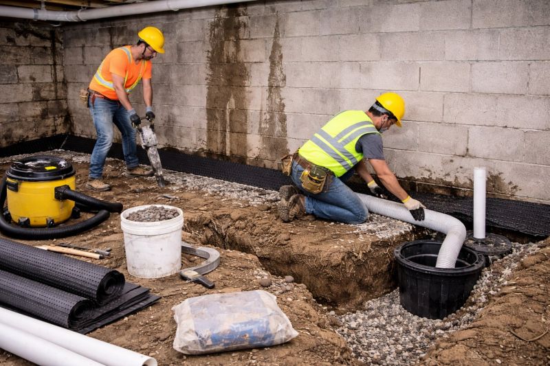Wet Basement Repair in Greenville, SC