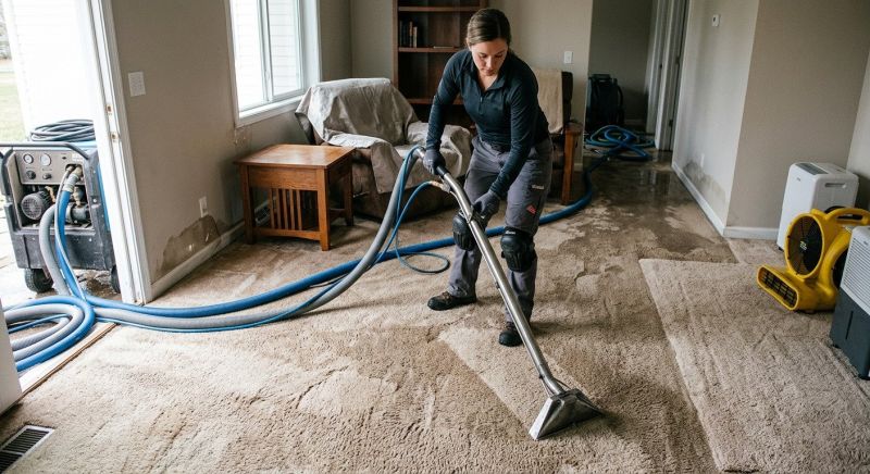 Wet Carpet Restoration in Gilbert, AZ